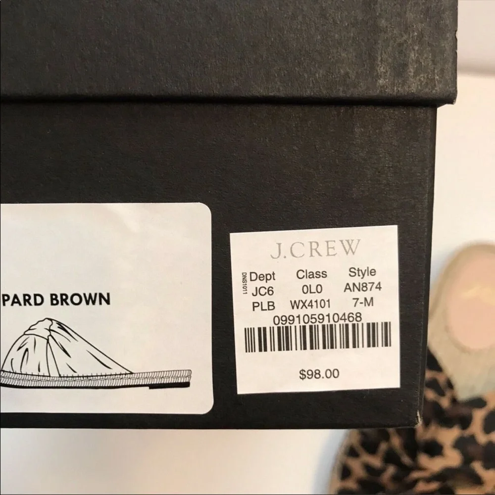 J.crew leopard canvas twisted knot espadrilles